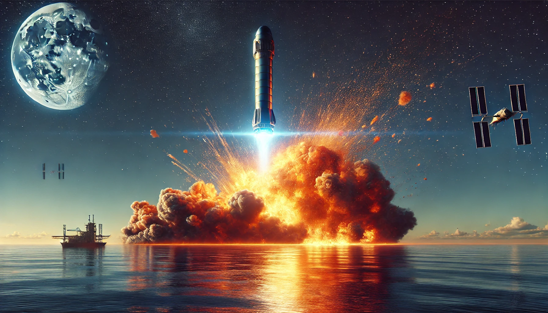 SpaceX Starship Test Flight Ends in Explosion Over Atlantic