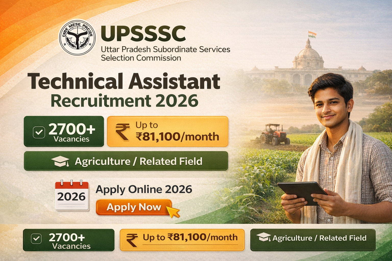 upsssc-technical-assistant-agriculture-vacancy-2026