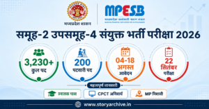 MPESB Group-2 Subgroup-4 भर्ती 2026: पटवारी सहित 3,230+ पद, आवेदन 04-18 अगस्त